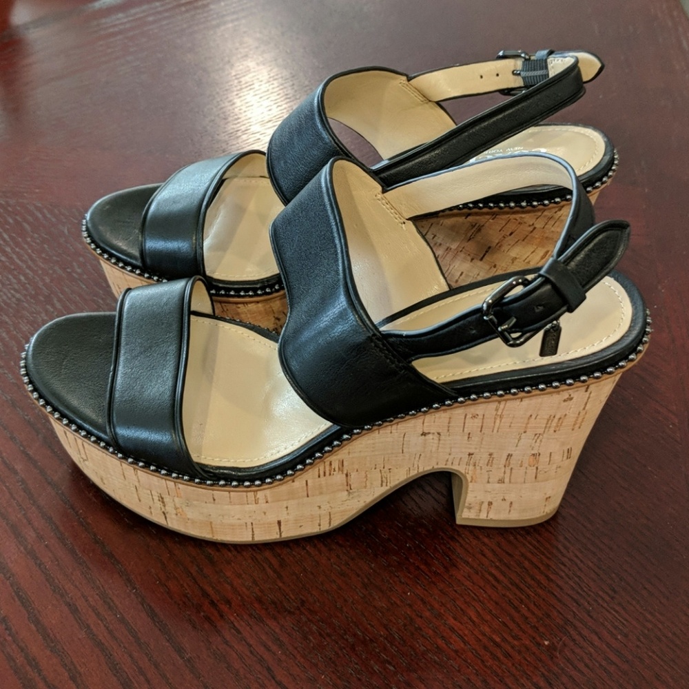 Coach Quartz Wedge Sandals Shoes Brand New - Picture 4 of 4